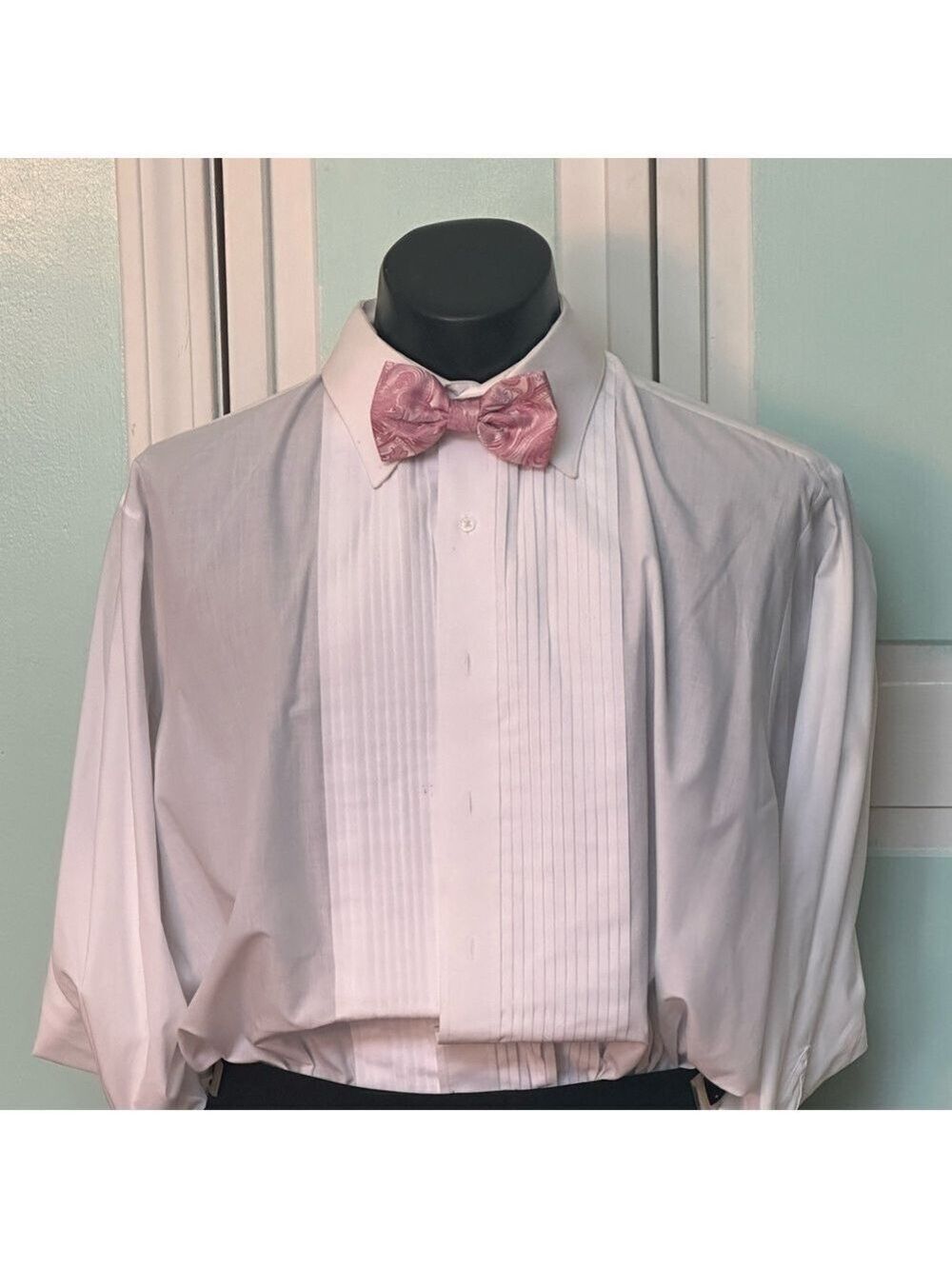 Rose Petal Pink Mauve Bowtie Bow Tie Wedding Prom Tuxedo Tapestry Paisley